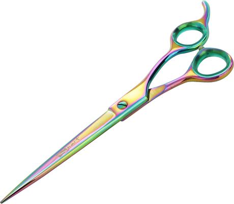 Tijeras de peluquería para mascotas rectas Gold Touch Rainbow de 6,5 pulgadas