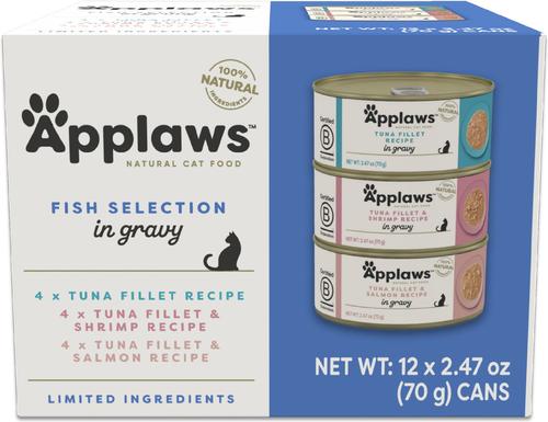 Tuna Flavors in Gravy Variety Pack Wet Cat Food, 2.47-oz can, case of 12