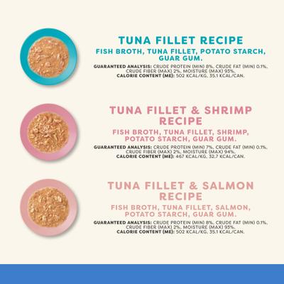 Tuna Flavors in Gravy Variety Pack Wet Cat Food, 2.47-oz can, case of 12