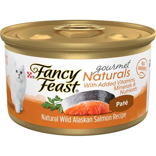 Comida enlatada para gatos Gourmet Naturals Trout & Tuna Recipe Pate, 3 oz, caja de 12