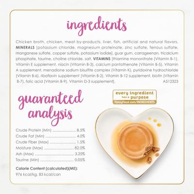 Comida húmeda para gatos Gravy Lovers Chicken Feast Pate, lata de 3 oz, caja de 24