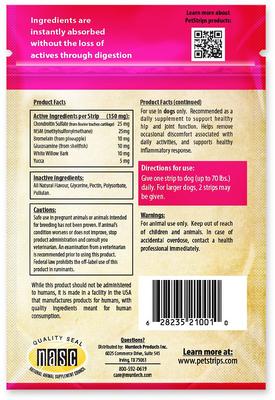 Hip & Joint Relief Dog Strips, 30 count