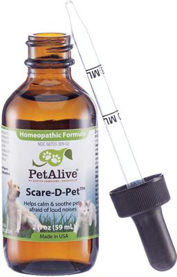 Scare-D-Pet Loud Noise Calming Dog & Cat Supplement, 2-fl oz bottle