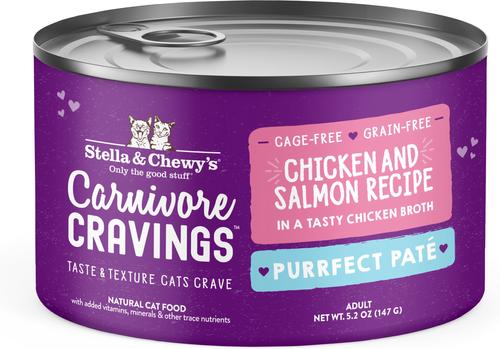 Carnivore Cravings Purrfect Pate Variety Pack Cat Food, 2.8-oz can, case of 12