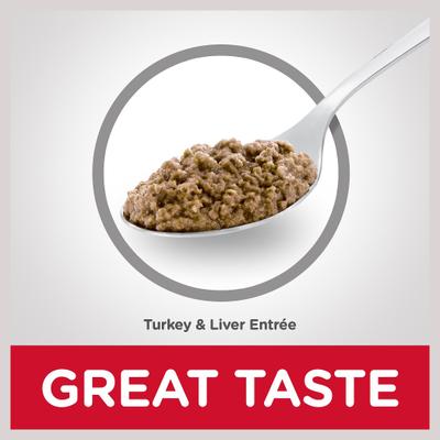 Adult Turkey & Liver Entree Wet Cat Food, 5.5-oz can, case of 24