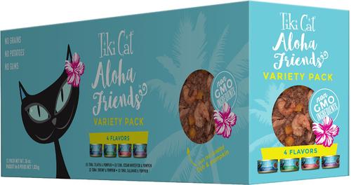 Bundle: Tiki Cat Aloha Friends Variety Pack + King Kamehameha Grill Variety Pack Canned Cat Food