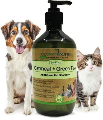 Pet Spa All-Natural Plant-Based Shampoo, Oatmeal & Green Tea, 16.9-fl oz bottle