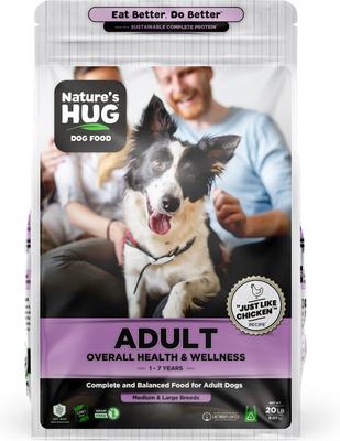 Non-GMO Grain-Free Overall Health & Wellness Adult Medium & Large Breed Dry Dog Food, 20-lb bag