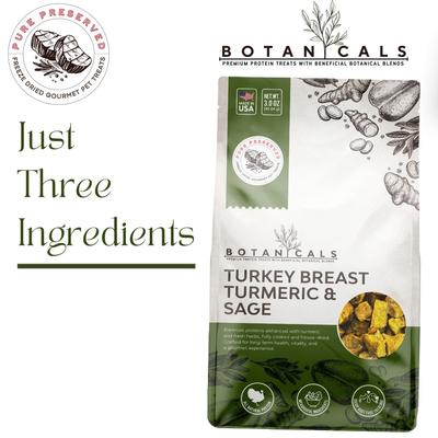 Pure Preserved Botanicals Freeze-Dried Turkey Breast Dog Treats, 3.0-oz bag