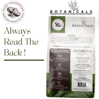 Pure Preserved Botanicals Freeze-Dried Turkey Breast Dog Treats, 3.0-oz bag