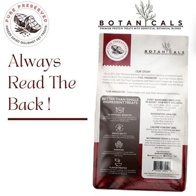 Pure Preserved Botanicals Freeze-Dried Beef Liver Dog Treats, 3.0-oz bag