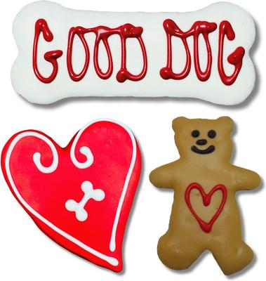 "Be Mine" Peanut Butter & Honey Assorted Crunchy Dog Treats, 18 count