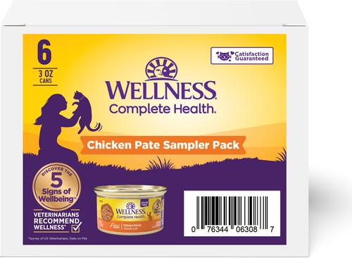 Complete Health Chicken Pate Variety Pack Grain-Free Wet Cat Food, 3-oz can, case of 6