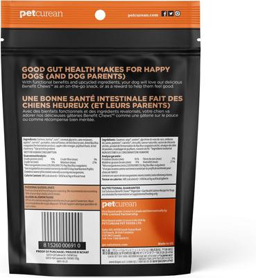 Benefit Chews Digestion + Gut Health Benefit Salmon Recipe Soft & Chewy Dog Treats, 6-oz bag