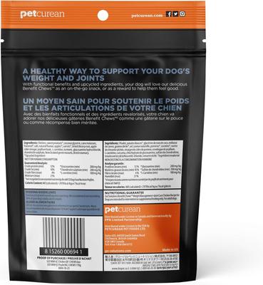 Benefit Chews Weight Management + Joint Care Benefit Chews Chicken Recipe Soft & Chewy Dog Treats, 6-oz bag