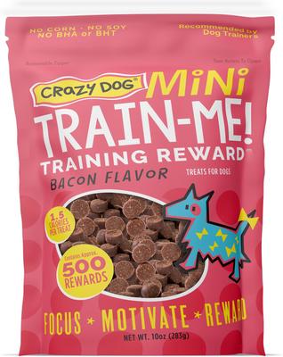 Train-Me! Minis Bacon Flavor Dog Treats, 10-oz bag