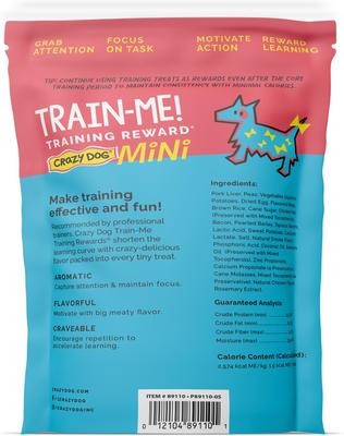 Train-Me! Minis Bacon Flavor Dog Treats, 10-oz bag