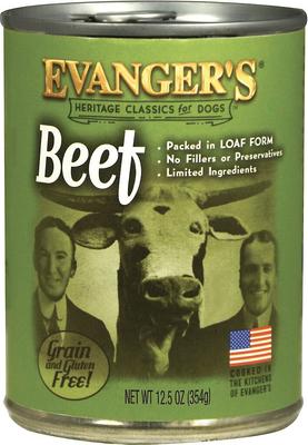 Classic Recipes Beef Grain-Free Canned Dog Food, 12.5-oz, case of 12