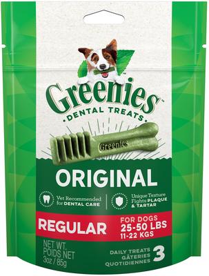 Blueberry Regular Dental Dog Treats, 36 count bundle