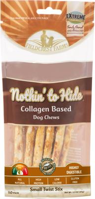 Nothin' To Hide Small Twist Stix Bacon Flavor Dog Chews, 10 count