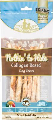 Nothin' To Hide Small Twist Stix Beef Flavor Dog Chews, 10 count