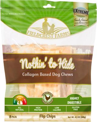 Nothin' To Hide Flip Chips Bully Flavor Dog Chews, 8 count