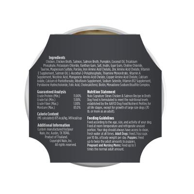 Signature Stews Grain-Free Chicken & Salmon in Broth Wet Dog Food, 6-oz cup, case of 16