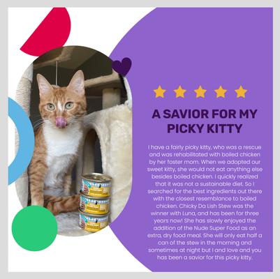 Chicky-Da-Lish Stew Grain-Free Canned Cat Food, 3-oz, case of 24