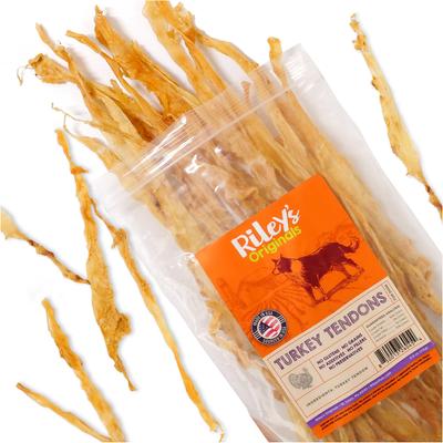 Turkey Tendons Natural Dog Chew Treats, 4-oz bag