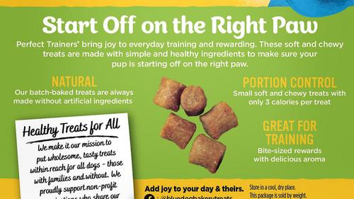 Perfect Trainers Chicken & Cheese Dog Treats, 6-oz bag, bundle of 2