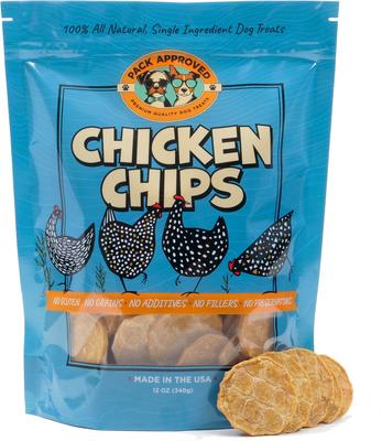Chicken Chips Dehydrated Dog Treats, 12-oz bag
