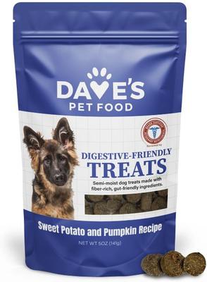 Sensitive Stomach Sweet Potato & Pumpkin Grain-Free Soft & Chewy Dog Treats, 5-oz bag