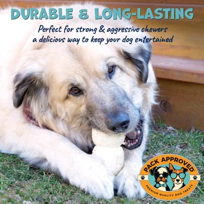 Beef Cheek Rolls 6-inch Natural Dog Chew Treats, 4 count