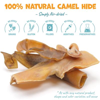 Camel Sticks 6-inch Natural Dog Chew Treats, 4 count