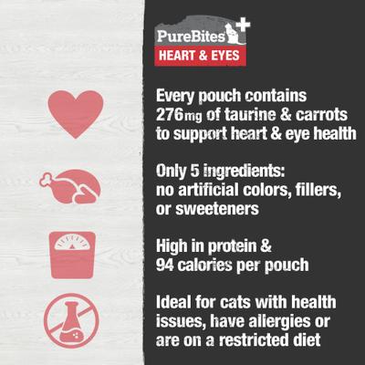 Plus Squeezables Heart & Eyes Cat Food Topping, 2.5-oz bag, 15 count