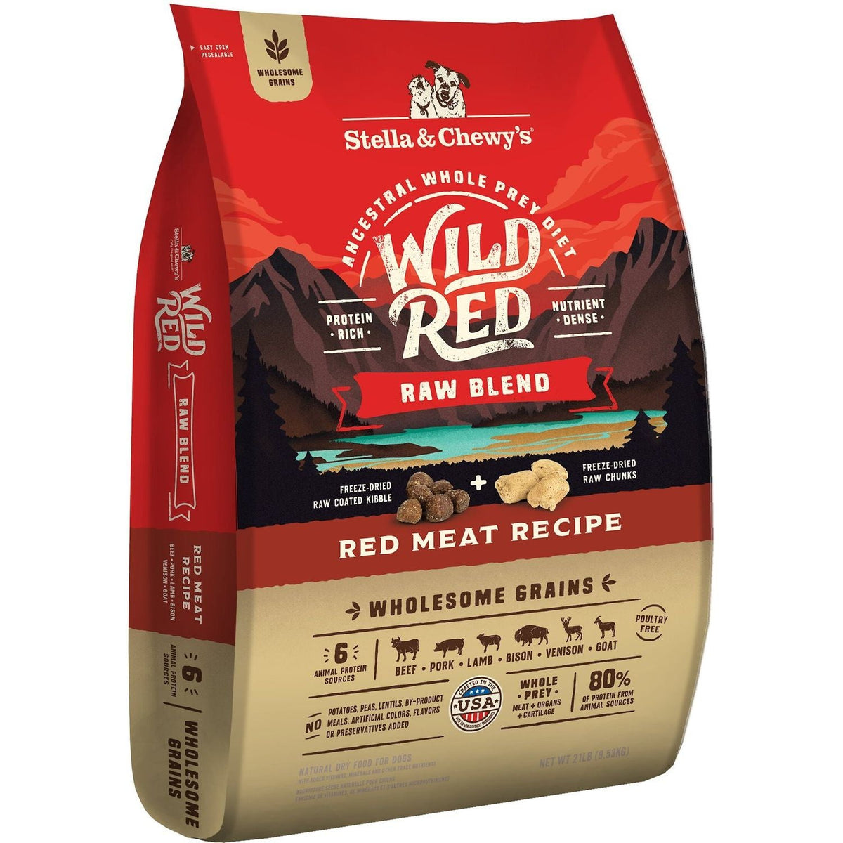 Wild Red Raw Blend Wholesome Grains Red Meat / 9.53 kg