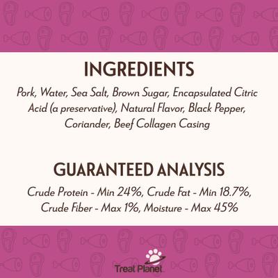 BIG Yumm Sticks Adult Hickory Smoked Pork Human-Grade Jerky Dog Treats, 1.5-oz stick, case of 24