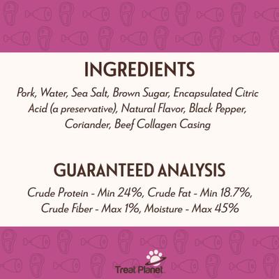 BIG Yumm Sticks Adult Hickory Smoked Pork Human-Grade Jerky Dog Treats, 1.5-oz stick, case of 24