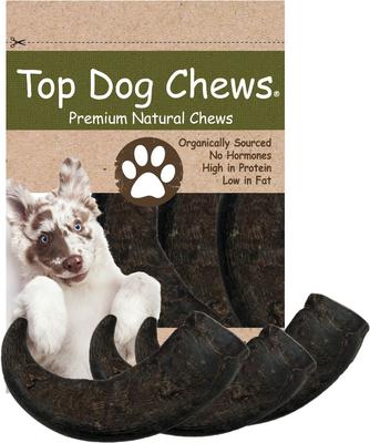 Natural Water Buffalo Horns Dog Treats, 3 count