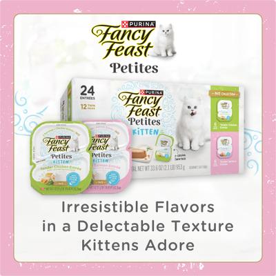Gourmet Gravy Petites Tender Salmon Pate Wet Kitten Food, 2.8-oz tub, case of 12