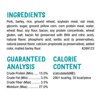 Flavor Stix & Strips with Bacon & Peanut Butter Flavor Soft & Chewy Dog Treats, 6-oz pouch