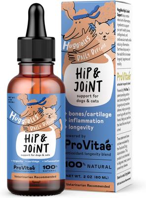 Hip & Joint Chicken Flavored Liquid Hip & Joint Supplement for Dogs & Cats, 2-fl oz bottle