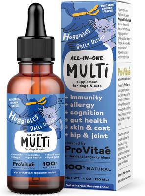 All-in-One Multi Chicken Flavored Liquid Multivitamin for Dogs & Cats, 4-fl oz bottle
