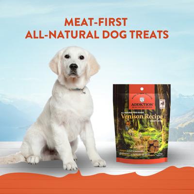 Meaty Bites Venison Grain-Free Dog Treats, 4-oz bag