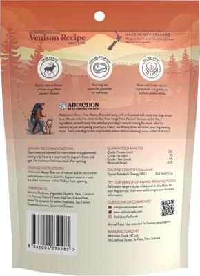 Meaty Bites Venison Grain-Free Dog Treats, 4-oz bag