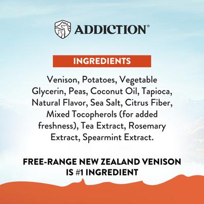 Meaty Bites Venison Grain-Free Dog Treats, 4-oz bag