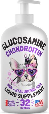 Liquid Glucosamine Bacon Flavored Joint Supplement for Adult Dogs, 32-fl oz bottle