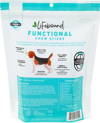 Palitos masticables funcionales Lifebound, premios medianos para perros, 21 unidades