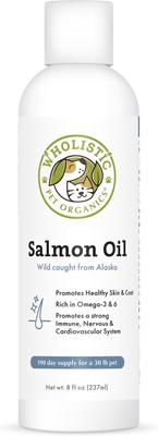 Wild Salmon Oil Liquid Supplement for Dogs & Cats, 8-fl oz bottle