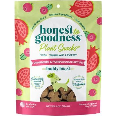 Premios para perros Plant Snacks Good Vibes de manzanilla y jengibre, bolsa de 8 oz